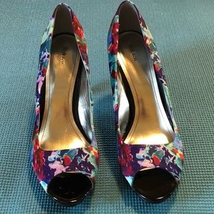 Womens high heel peep toe shoes